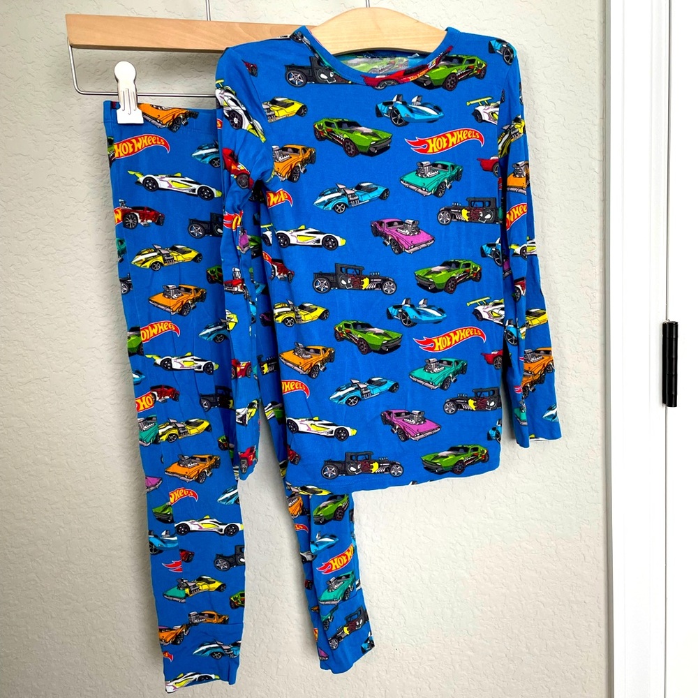 Posh Peanut Hot Wheels Long Sleeve Pjs 5T